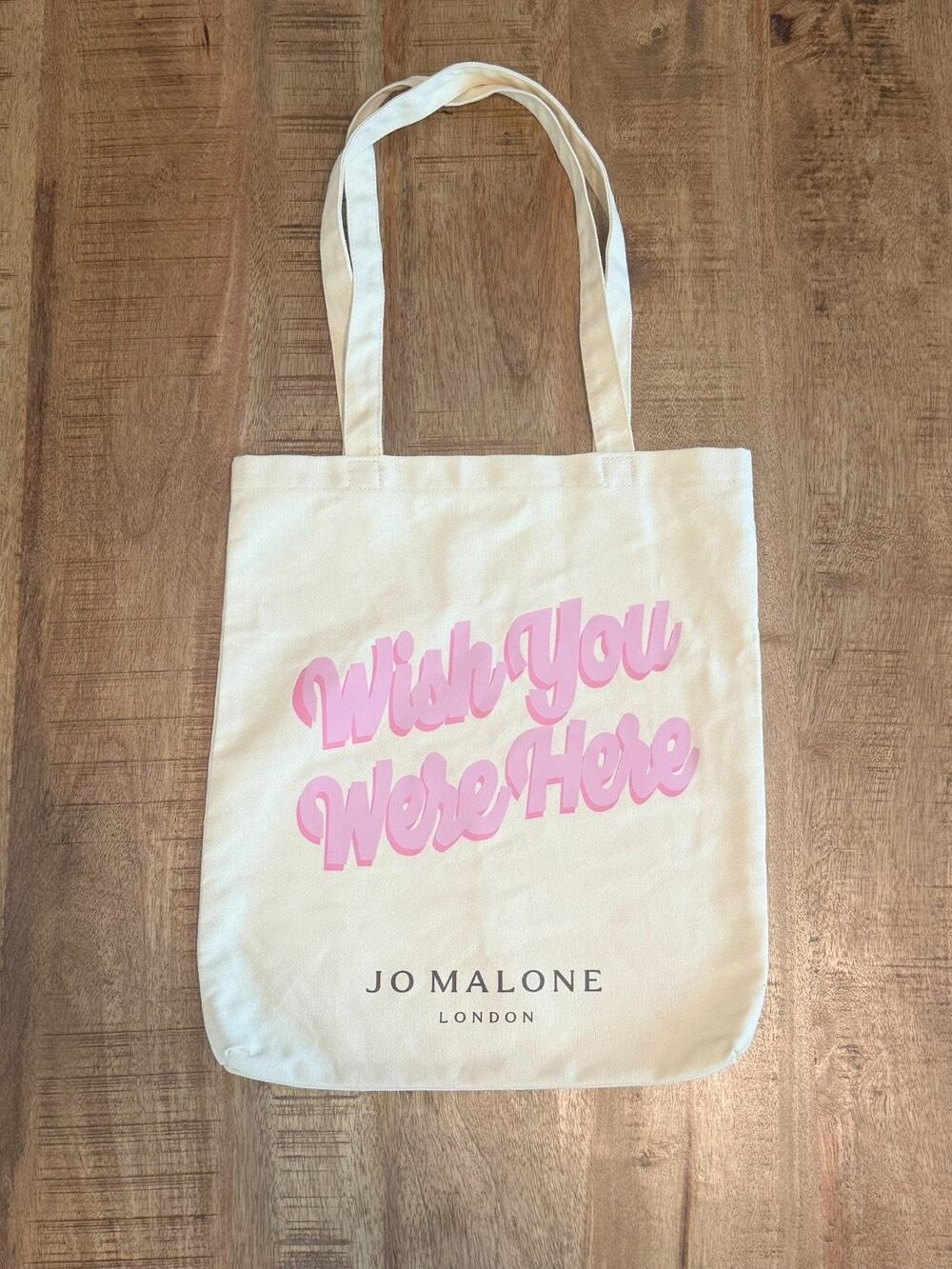 Jo Malone London Canvas Tote Bag Pink - New without tags